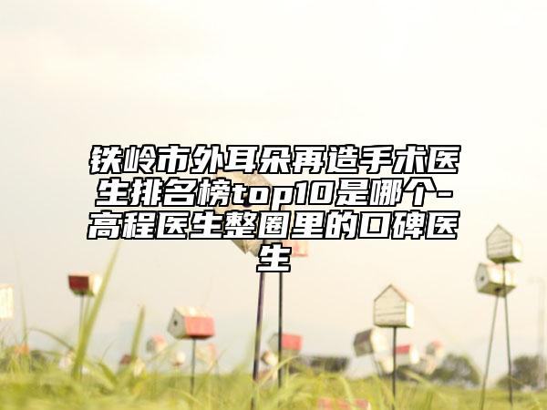 鐵嶺市外耳朵再造手術(shù)醫(yī)生排名榜top10是哪個(gè)-高程醫(yī)生整圈里的口碑醫(yī)生