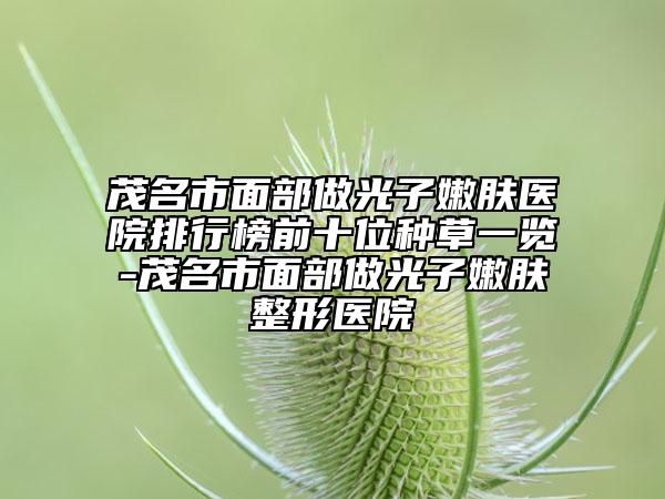 茂名市面部做光子嫩膚醫(yī)院排行榜前十位種草一覽-茂名市面部做光子嫩膚整形醫(yī)院
