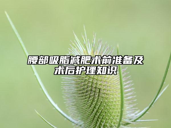 腰部吸脂減肥術(shù)前準(zhǔn)備及術(shù)后護(hù)理知識(shí)