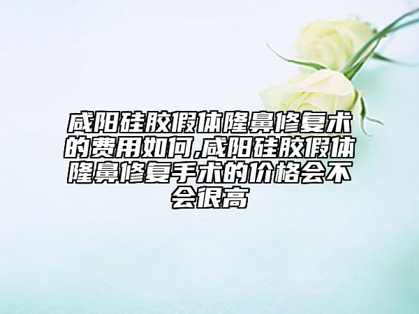 咸陽硅膠假體隆鼻修復術(shù)的費用如何,咸陽硅膠假體隆鼻修復手術(shù)的價格會不會很高