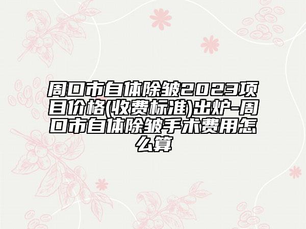 周口市自體除皺2023項目價格(收費標(biāo)準(zhǔn))出爐-周口市自體除皺手術(shù)費用怎么算