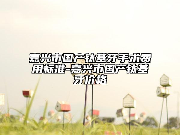 嘉興市國產(chǎn)鈦基牙手術(shù)費(fèi)用標(biāo)準(zhǔn)-嘉興市國產(chǎn)鈦基牙價(jià)格