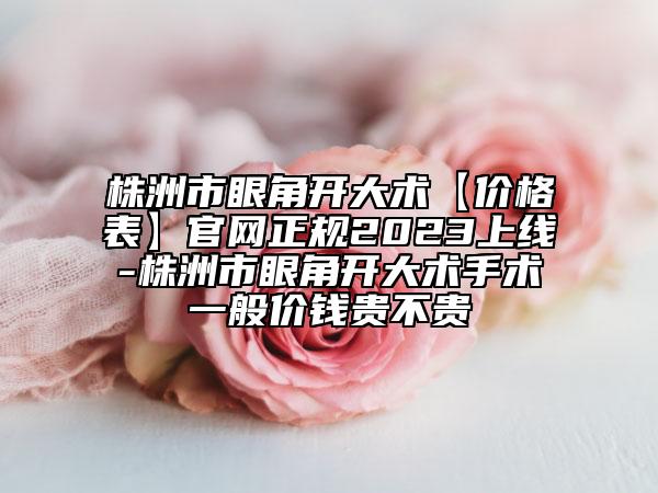 株洲市眼角開(kāi)大術(shù)【價(jià)格表】官網(wǎng)正規(guī)2023上線-株洲市眼角開(kāi)大術(shù)手術(shù)一般價(jià)錢貴不貴