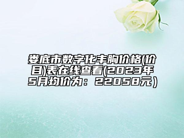 婁底市數(shù)字化豐胸價(jià)格(價(jià)目)表在線查看(2023年5月均價(jià)為：22058元）