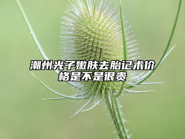 潮州光子嫩膚去胎記術(shù)價格是不是很貴