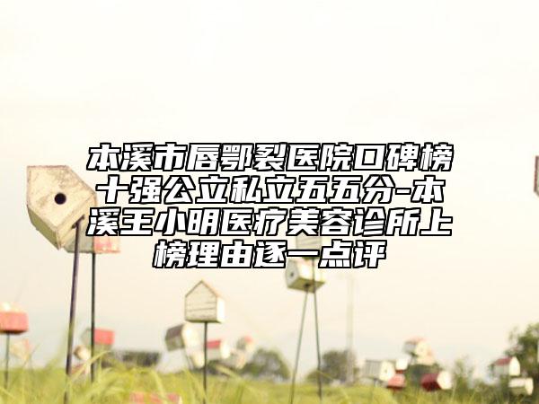 本溪市唇鄂裂醫(yī)院口碑榜十強(qiáng)公立私立五五分-本溪王小明醫(yī)療美容診所上榜理由逐一點(diǎn)評(píng)