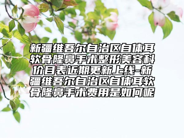 新疆維吾爾自治區(qū)自體耳軟骨隆鼻手術整形美容科價目表近期更新上線-新疆維吾爾自治區(qū)自體耳軟骨隆鼻手術費用是如何呢
