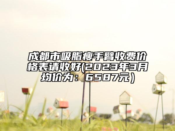 成都市吸脂瘦手臂收費價格表請收好(2023年3月均價為：6587元）