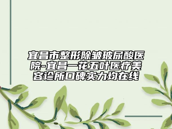 宜昌市整形除皺玻尿酸醫(yī)院-宜昌一花五葉醫(yī)療美容診所口碑實力均在線