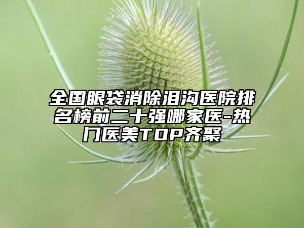 全國眼袋消除淚溝醫(yī)院排名榜前二十強(qiáng)哪家醫(yī)-熱門醫(yī)美TOP齊聚