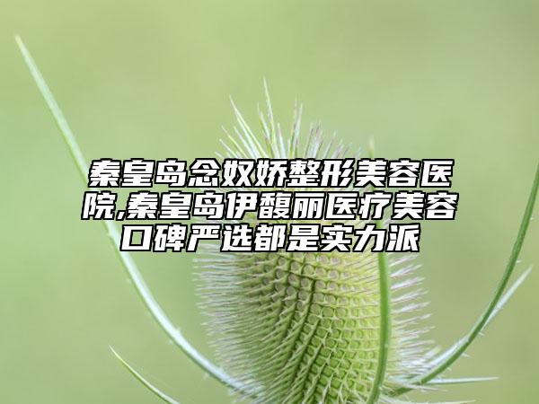 秦皇島念奴嬌整形美容醫(yī)院,秦皇島伊馥麗醫(yī)療美容口碑嚴(yán)選都是實力派