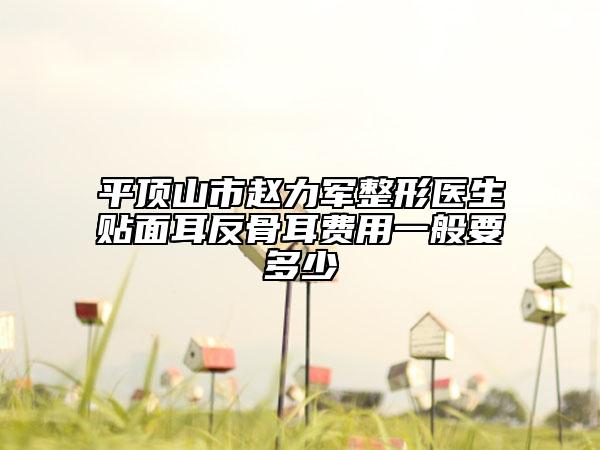 平頂山市趙力軍整形醫(yī)生貼面耳反骨耳費(fèi)用一般要多少