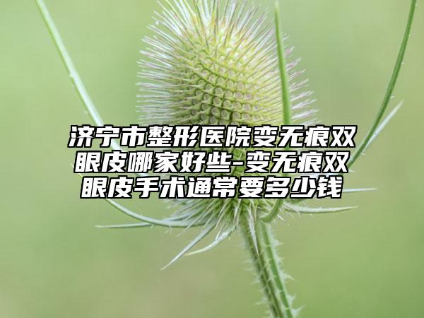 濟(jì)寧市整形醫(yī)院變無痕雙眼皮哪家好些-變無痕雙眼皮手術(shù)通常要多少錢