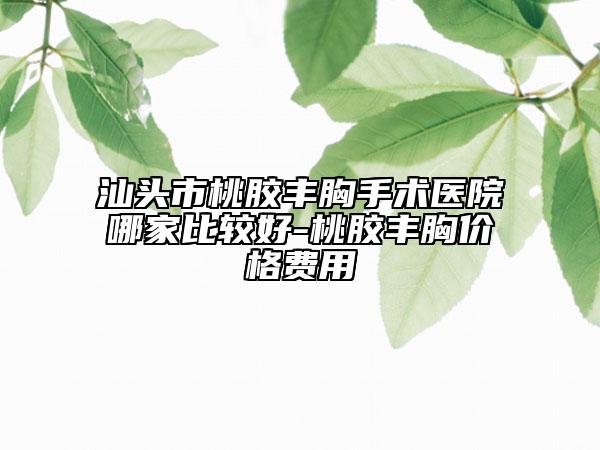 汕頭市桃膠豐胸手術(shù)醫(yī)院哪家比較好-桃膠豐胸價格費用