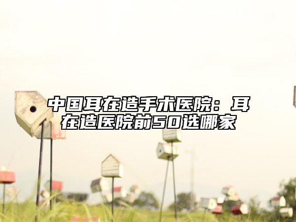 中國耳在造手術(shù)醫(yī)院:耳在造醫(yī)院前50選哪家