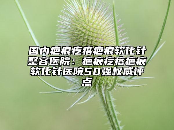 國內(nèi)疤痕疙瘩疤痕軟化針整容醫(yī)院:疤痕疙瘩疤痕軟化針醫(yī)院50強(qiáng)權(quán)威評點(diǎn)