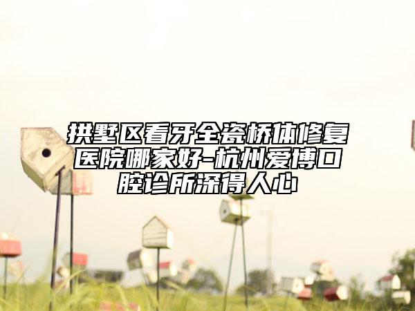 拱墅區(qū)看牙全瓷橋體修復醫(yī)院哪家好-杭州愛博口腔診所深得人心
