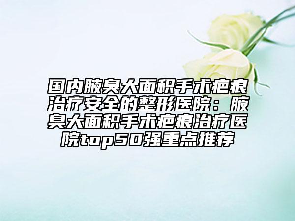 國內(nèi)腋臭大面積手術(shù)疤痕治療安全的整形醫(yī)院:腋臭大面積手術(shù)疤痕治療醫(yī)院top50強(qiáng)重點(diǎn)推薦