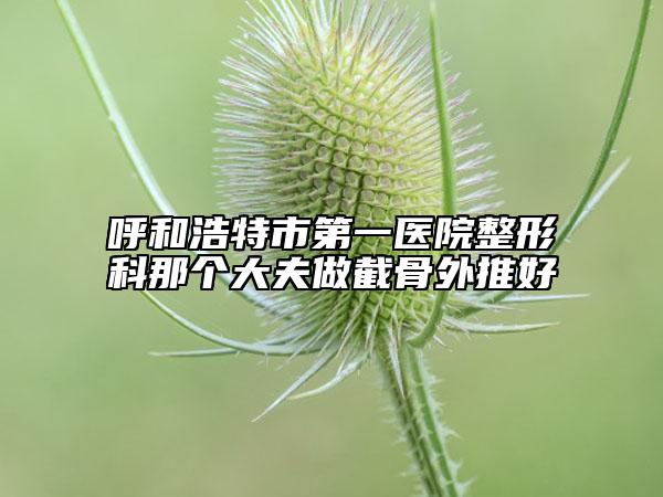 呼和浩特市第一醫(yī)院整形科那個大夫做截骨外推好