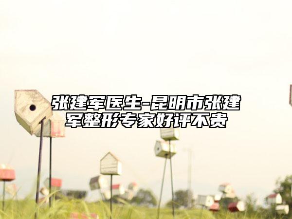 張建軍醫(yī)生-昆明市張建軍整形專家好評不貴