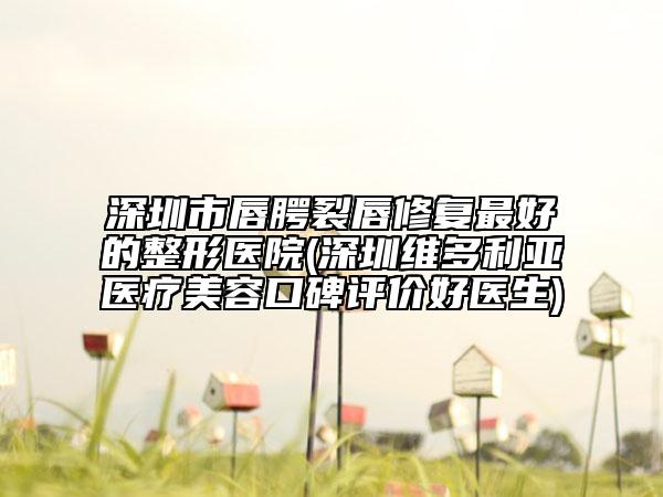 深圳市唇腭裂唇修復(fù)最好的整形醫(yī)院(深圳維多利亞醫(yī)療美容口碑評價好醫(yī)生)