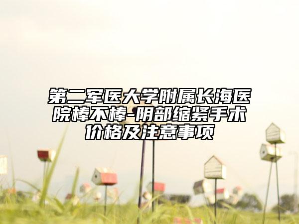 第二軍醫(yī)大學(xué)附屬長海醫(yī)院棒不棒-陰部縮緊手術(shù)價格及注意事項