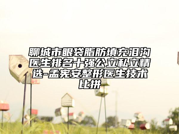 聊城市眼袋脂肪填充淚溝醫(yī)生排名十強(qiáng)公立私立精選-孟憲安整形醫(yī)生技術(shù)比拼