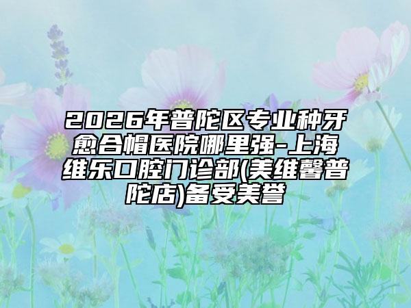 2026年普陀區(qū)專業(yè)種牙愈合帽醫(yī)院哪里強-上海維樂口腔門診部(美維馨普陀店)備受美譽