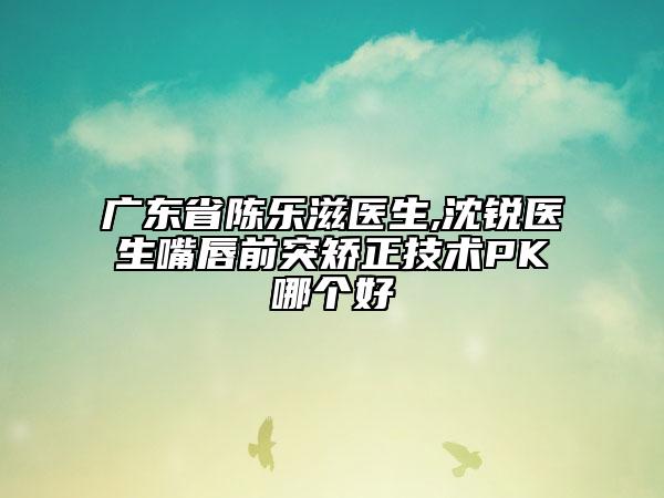 廣東省陳樂滋醫(yī)生,沈銳醫(yī)生嘴唇前突矯正技術(shù)PK哪個好