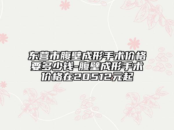 東營市腹壁成形手術(shù)價(jià)格要多少錢-腹壁成形手術(shù)價(jià)格在20512元起