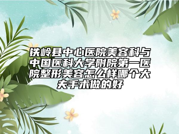 鐵嶺縣中心醫(yī)院美容科與中國(guó)醫(yī)科大學(xué)附院第一醫(yī)院整形美容怎么樣哪個(gè)大夫手術(shù)做的好