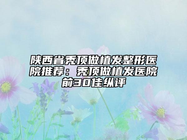 陜西省禿頂做植發(fā)整形醫(yī)院推薦:禿頂做植發(fā)醫(yī)院前30佳縱評