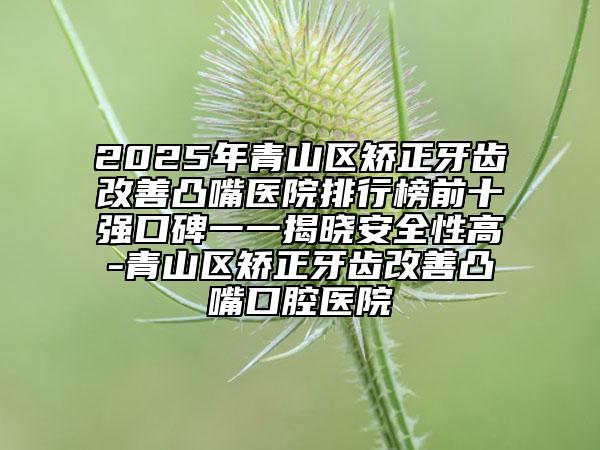 2025年青山區(qū)矯正牙齒改善凸嘴醫(yī)院排行榜前十強口碑一一揭曉安全性高-青山區(qū)矯正牙齒改善凸嘴口腔醫(yī)院