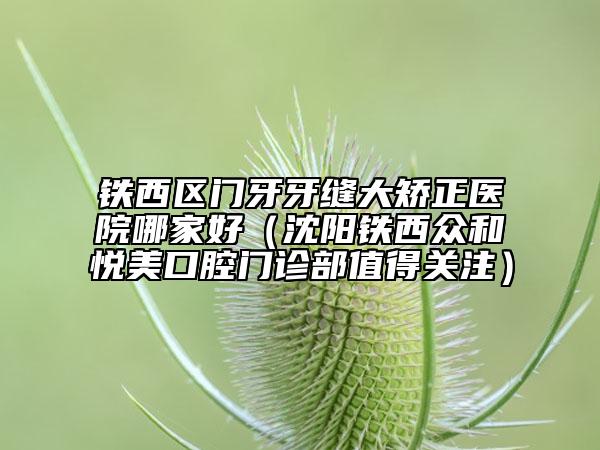 鐵西區(qū)門(mén)牙牙縫大矯正醫(yī)院哪家好（沈陽(yáng)鐵西眾和悅美口腔門(mén)診部值得關(guān)注）