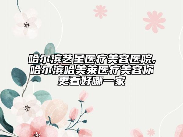 哈爾濱藝星醫(yī)療美容醫(yī)院,哈爾濱哈美萊醫(yī)療美容你更看好哪一家