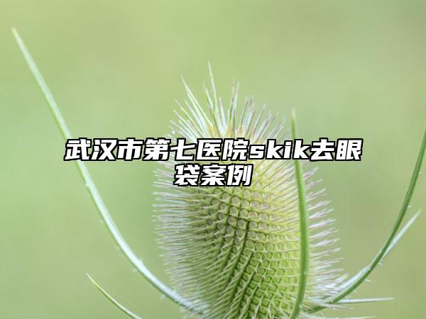 武漢市第七醫(yī)院skik去眼袋案例