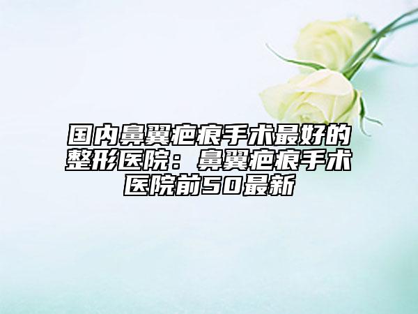 國內(nèi)鼻翼疤痕手術(shù)最好的整形醫(yī)院:鼻翼疤痕手術(shù)醫(yī)院前50最新