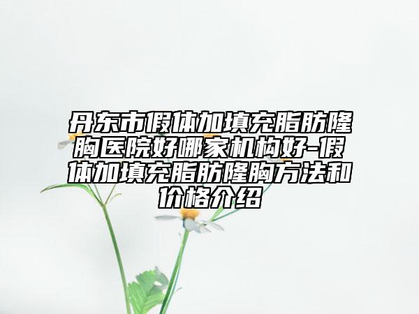 丹東市假體加填充脂肪隆胸醫(yī)院好哪家機(jī)構(gòu)好-假體加填充脂肪隆胸方法和價(jià)格介紹
