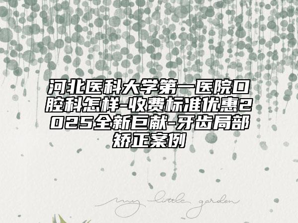 河北醫(yī)科大學(xué)第一醫(yī)院口腔科怎樣-收費(fèi)標(biāo)準(zhǔn)優(yōu)惠2025全新巨獻(xiàn)-牙齒局部矯正案例