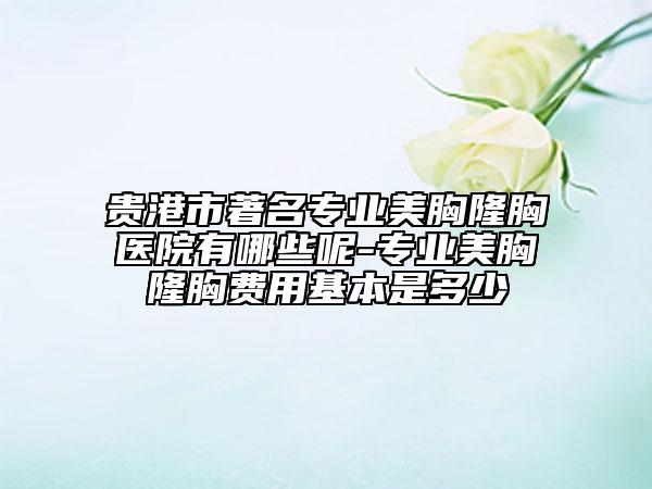 貴港市著名專業(yè)美胸隆胸醫(yī)院有哪些呢-專業(yè)美胸隆胸費(fèi)用基本是多少