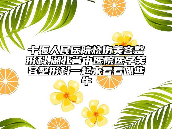 十堰人民醫(yī)院燒傷美容整形科,湖北省中醫(yī)院醫(yī)學(xué)美容整形科一起來看看哪些牛