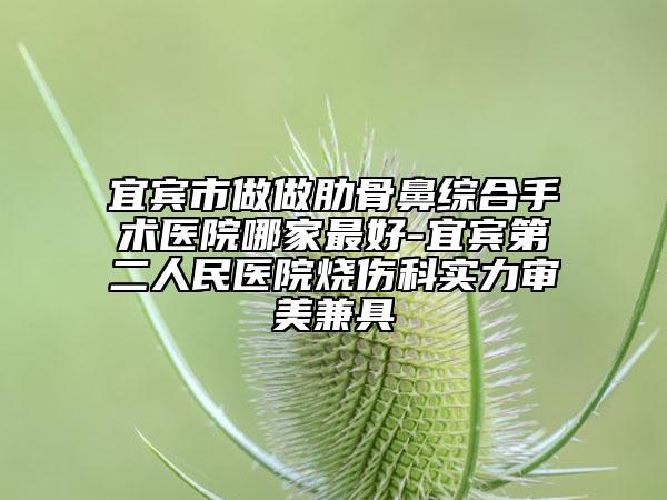 宜賓市做做肋骨鼻綜合手術(shù)醫(yī)院哪家最好-宜賓第二人民醫(yī)院燒傷科實(shí)力審美兼具